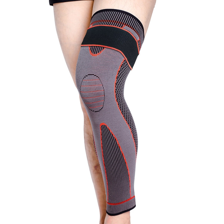 Nylon Knitted Riding Sports Extended Knee Pads, L