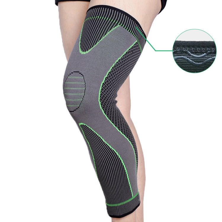 Nylon Knitted Riding Sports Extended Knee Pads, XL