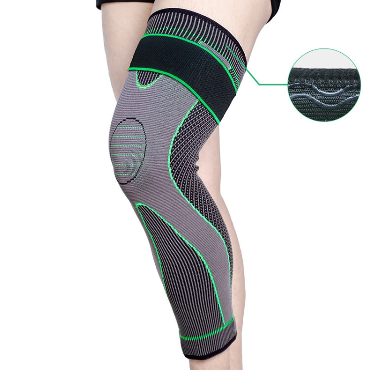 Nylon Knitted Riding Sports Extended Knee Pads, XL