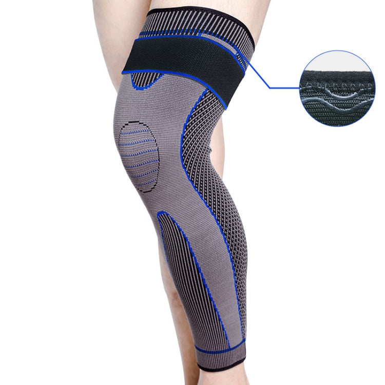 Nylon Knitted Riding Sports Extended Knee Pads, XL