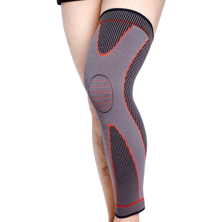 Nylon Knitted Riding Sports Extended Knee Pads, XXL