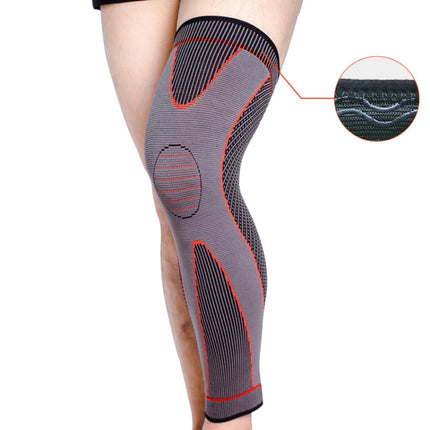 Nylon Knitted Riding Sports Extended Knee Pads, XXL