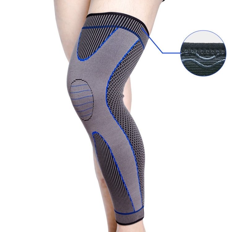 Nylon Knitted Riding Sports Extended Knee Pads, XXL