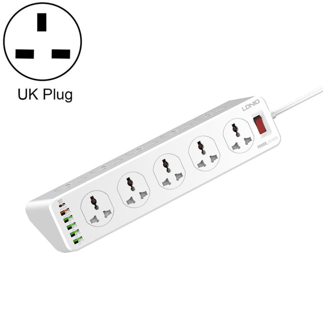 LDNIO SC10610 30W 10+6 Ports Multifunctional Travel Home Office Fast Charging Socket, Spec:, UK Plug, EU Plug, US Plug