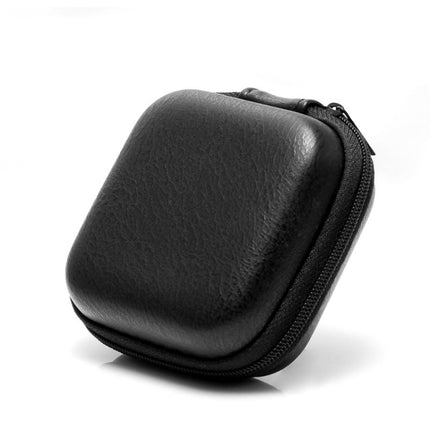 Retro Leather USB Data Cable Storage Bag Earphone Headset Case Pouch Box