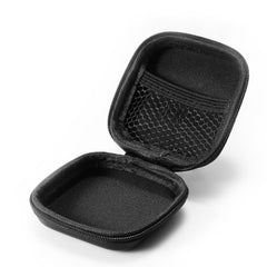 Retro Leather USB Data Cable Storage Bag Earphone Headset Case Pouch Box, Black, Brown, Gray