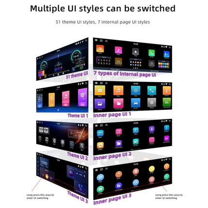 Car Radio Wireless Bluetooth Hands-Free Android Navigation, 2+64G