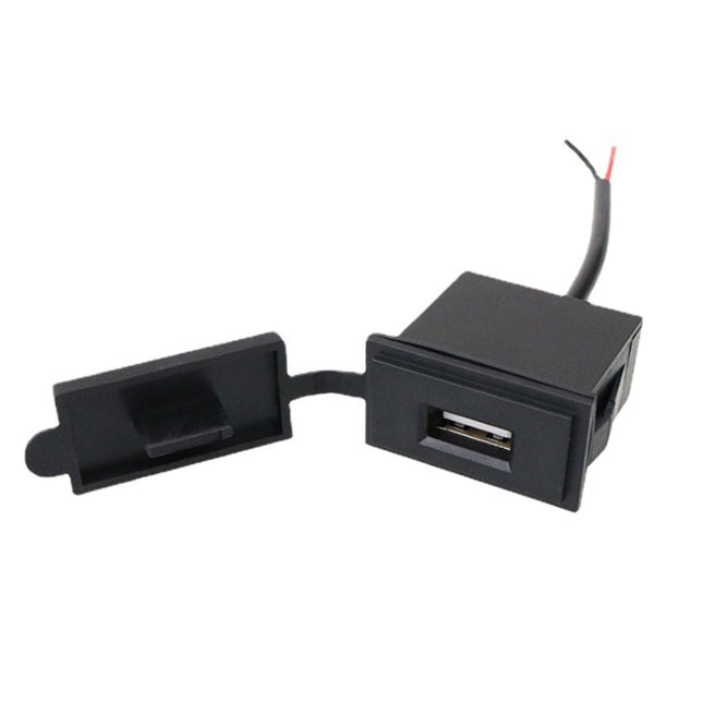 2PCS 2.4 A Motor Boat Trailer Car Modified Square Single USB Car Charger, 2PCS 2.4 A