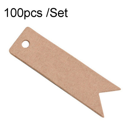 100pcs /Set Retro Baking Sticker Tag Swallow Tail Bookmark Gift Card, Style:, Thand You (Cowhide), Thand You (White), Handmade (Cowhide), Handmade (White), Blank (Cowhide)