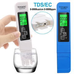 Backlight Model TDS & EC Water Quality Test Pen Meter Conductivity Test Pen, Backlight Model (White), Backlight Model (Blue)