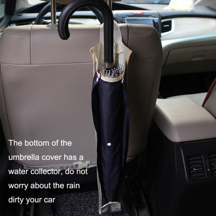 Car Umbrella Cover Foldable Storage Bag Hanging Seat Back Pocket