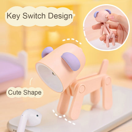 TL-23 LED Mini Foldable Cartoon Desk Lamp Home Pet Shape Decoration Table Lamp, Spec:, Spotted Deer (Pink), Spotted Deer (Grey), Spotted Deer (Orange), Spotted Deer (Blue)