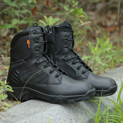 JL-1736 Wear-resistant Anti-collision High-top Training Boots Outdoor Sports Non-slip Hiking Shoes