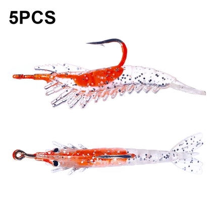 HENGJIA SO077 6cm 3g Lead Wrapped Shrimp Soft Lure Sea Bass Fake Lure, SO077 1, SO077 2, SO077 3, SO077 4