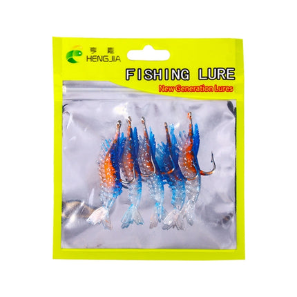 HENGJIA SO077 6cm 3g Lead Wrapped Shrimp Soft Lure Sea Bass Fake Lure, SO077 1, SO077 2, SO077 3, SO077 4