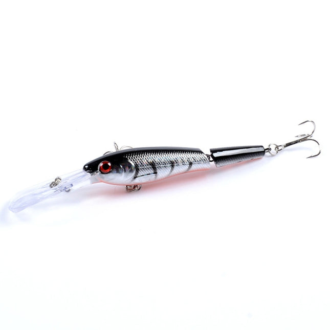 M0208 13.3cm/13.4g Lure Bionic Multi-section Mino Fake Lure Plastic Lure, M0208 2, M0208 3, M0208 4, M0208 5, M0208 6, M0208 1