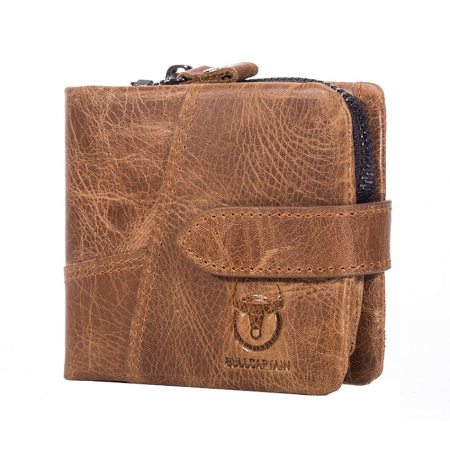 BUFF CAPTAIN 01 Multifunctional Detachable Vintage Leather Buckle Horizontal Wallet