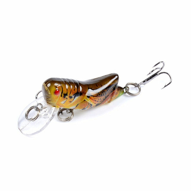 LB119 Insect Grasshopper Bionic Bait Painted Plastic Hard Bait, LB119 1, LB119 2, LB119 3, LB119 4