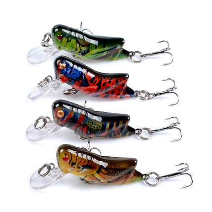 LB119 Insect Grasshopper Bionic Bait Painted Plastic Hard Bait, LB119 1, LB119 2, LB119 3, LB119 4
