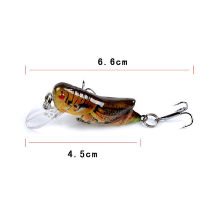 LB119 Insect Grasshopper Bionic Bait Painted Plastic Hard Bait, LB119 1, LB119 2, LB119 3, LB119 4