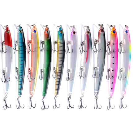 M0231 13.5cm 15g Mino Rattle Pearl Long-distance Suspension Laser Hard Lure, M0231 9, M0231 10, M0231 1, M0231 2, M0231 3, M0231 4, M0231 5, M0231 6, M0231 7, M0231 8