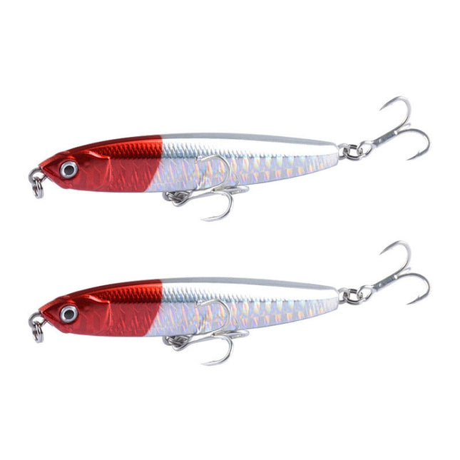 2 PCS CH79 Hard Bait Long Casting Sinking Pencil False Lure, Specification:, 8cm 10g, 8cm 14g, 10.4cm 18g