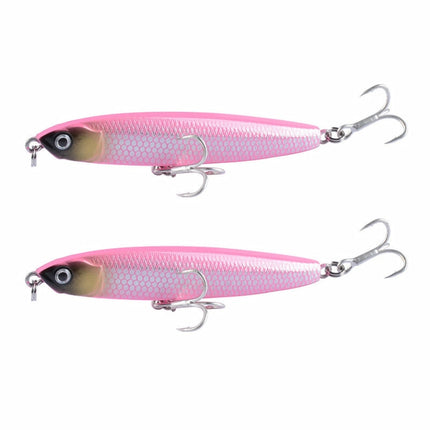 2 PCS CH79 Hard Bait Long Casting Sinking Pencil False Lure, Specification:, 8cm 10g, 8cm 14g, 10.4cm 18g