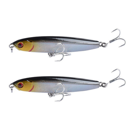 2 PCS CH79 Hard Bait Long Casting Sinking Pencil False Lure, Specification:, 8cm 10g, 8cm 14g, 10.4cm 18g