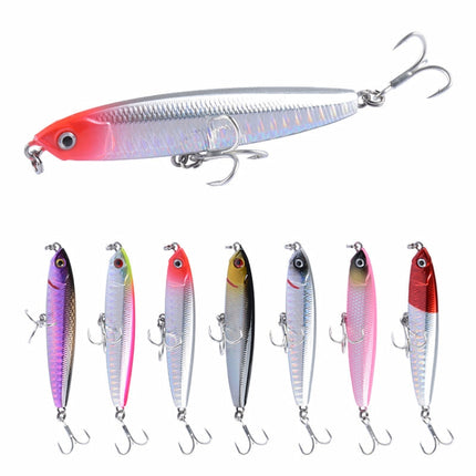 2 PCS CH79 Hard Bait Long Casting Sinking Pencil False Lure, Specification:, 8cm 10g, 8cm 14g, 10.4cm 18g