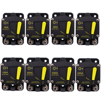 CB6 Car RV Yacht Audio Restore Insurance Holder Switch, 50A, 60A, 80A, 100A, 150A, 200A, 250A, 300A