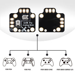 2 PCS Controller Analog Thumb Stick Drift Fix Mod For PS5 / PS4 / Xbox One, Drift Fix Mod (Orange)