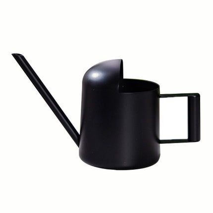 300ML Stainless Steel Watering Can with Long Spout, Bronze, Black