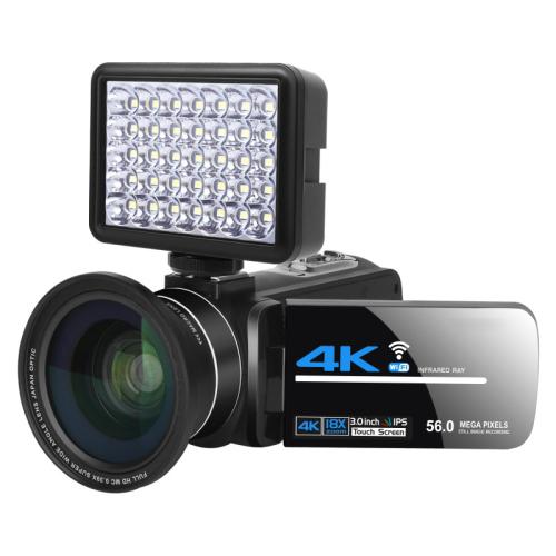 5600PX Zoomable 4K Digital Video Camera Black