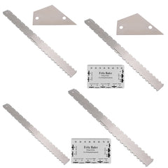 GNR3 Stainless Steel Measurement Bass Guitar Neck Ruler, Style:, Double Teeth, Double Teeth+String High Ruler, Double Teeth+Leveling Ruler, Double Teeth+Leveling Ruler+String High Ruler