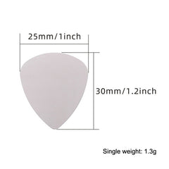10PCS Thumb Fingers Metal Stainless Steel Bayse Guitar Paddles, Steel Bayse Guitar Paddles