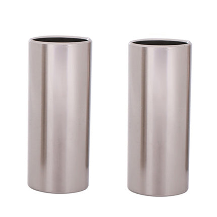 2PCS Stainless Steel Guitar Slide Tube Folk Slide Block