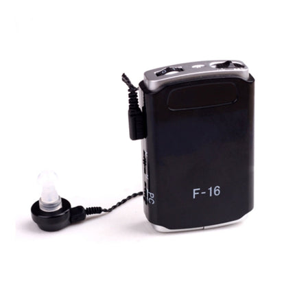 F-16 Pocket High Power Wired Box Mini Hearing Aid Sound Amplifier Receiver