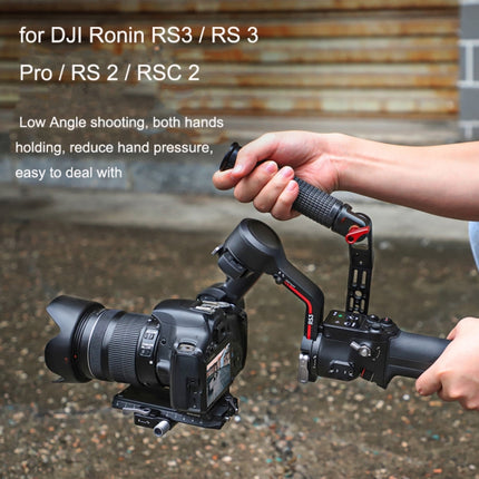 For DJI Ronin RS3 Pro Adjustable Angle Aluminum Alloy Handle Stabilizer