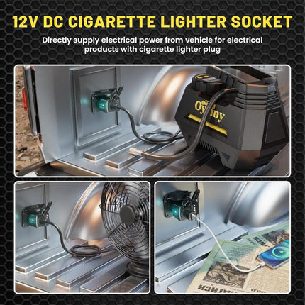 7 Pin to 12V Truck Cigarette Lighter Power Adapter with LED Circuit Tester