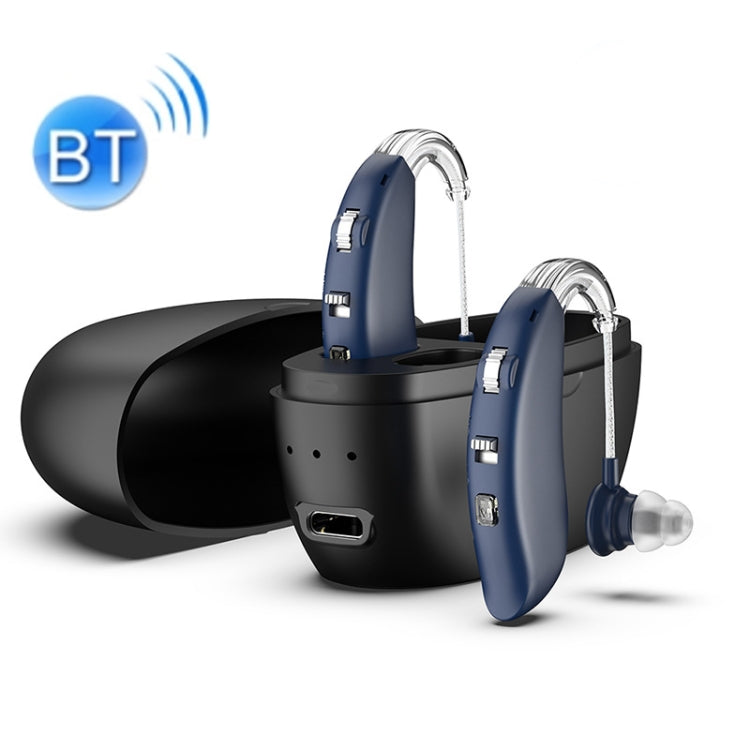 GM-301 Hearing Aid Rechargeable Sound Amplifier,Spec:, Bluetooth Model Skin Color, Bluetooth Model Blue, Without Bluetooth Blue, Without Bluetooth Skin Color, Without Bluetooth Black, With Charging Pod Blue+White, With Charging Pod Blue+Black����������...