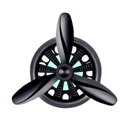 Car Air Outlet Perfume Aromatherapy Swivel Fan, Black Without Light, Silver Without Light, Red Without Light