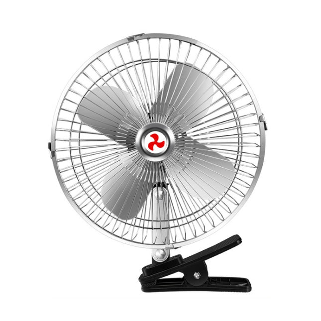 Car Powerful Fixing Clip Cooling High Wind Power Electric Fan, Specification:, 10 inch Metal 12V, 10 inch Metal 24V, 8 inch Black 12V, 8 inch Black 24V, 8 inch Metal 12V, 8 inch Metal 24V, 10 inch Black 12V, 10 inch Black 24V, 6 inch Black 12V