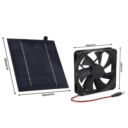 20W Solar Mini Fan Bathroom Kitchen Solar Exhaust Fan