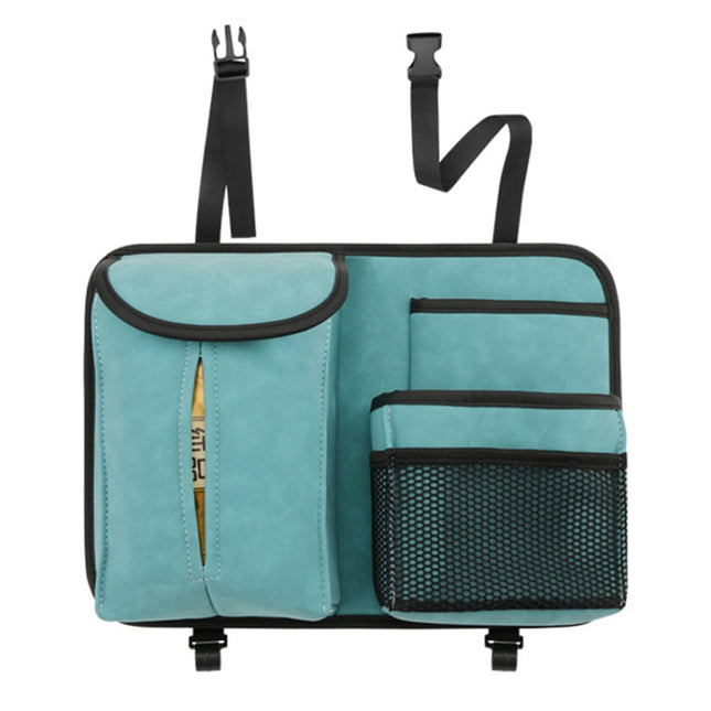 DE RAN FU Flip Fur Car Seat BackTissue Box Storage Hanging Bag With Hook, 1122 Grey, 1122 Blue, 1122 Brown, 1122 Black
