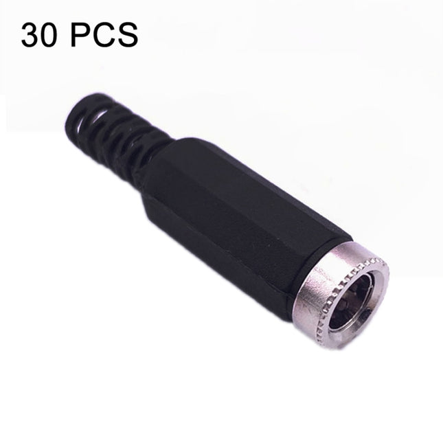 30 PCS Assembled Solder Wire DC Female Head, DC 2.1mm, DC 2.5mm