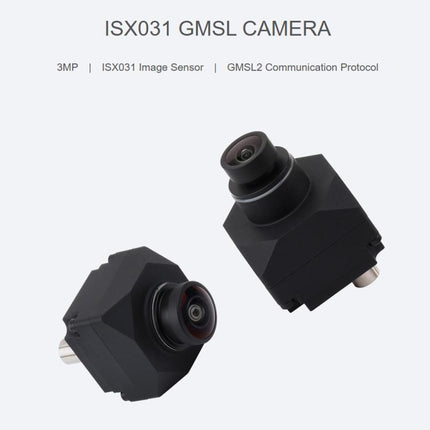 3MP ISX031 GMSL Camera Automotive Image Sensor with Global Shutter for Vehicle DVR/ADAS/Surveillance, Waveshare  H100, Waveshare H190