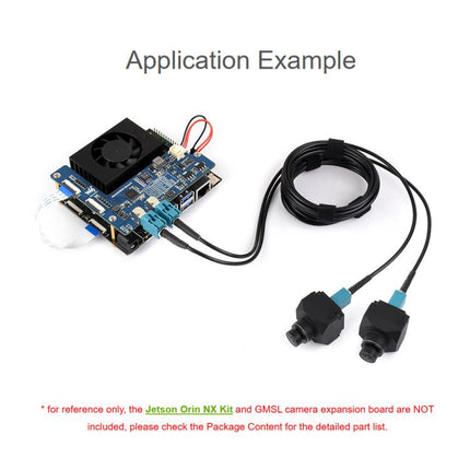 3MP ISX031 GMSL Camera Automotive Image Sensor with Global Shutter for Vehicle DVR/ADAS/Surveillance, Waveshare  H100, Waveshare H190