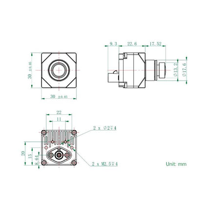 3MP ISX031 GMSL Camera Automotive Image Sensor with Global Shutter for Vehicle DVR/ADAS/Surveillance, Waveshare  H100, Waveshare H190