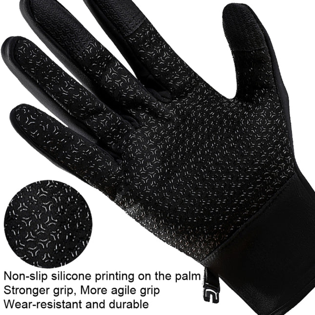 A045 Cycling Gloves Touch Screen Windproof Waterproof Sport Keep Warm Gloves, M, L, XL
