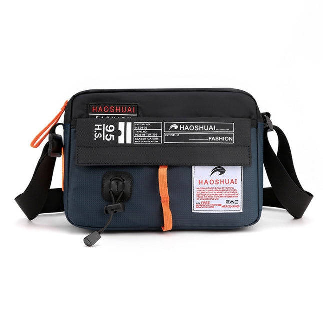 HAOSHUAI 204 Sports Leisure Men Outdoor Waterproof Nylon Shoulder Bag, 204 Dark Blue, 204 Black, 204 Grey, 204 Army Green, 204 Brick Red, 204 Light Blue